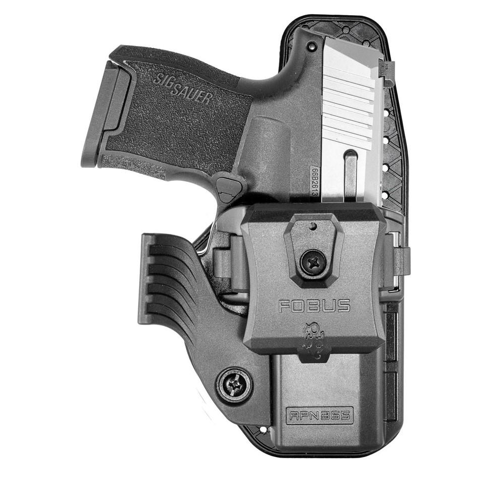 Fobus Handgun Holster OWB Paddle IWB Clip Wing & Sweatguard Appendix Sig P365-380 Includes SAS Black Ambi - Fobus