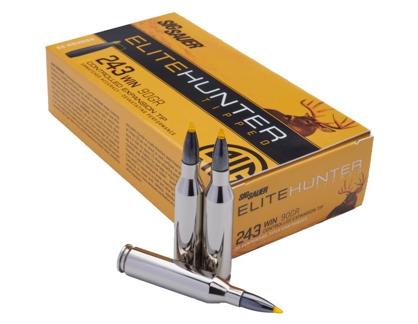 AMMO 243 WIN 90GR ELITE TIPPED HUNTING BOX/20 - Sig Sauer