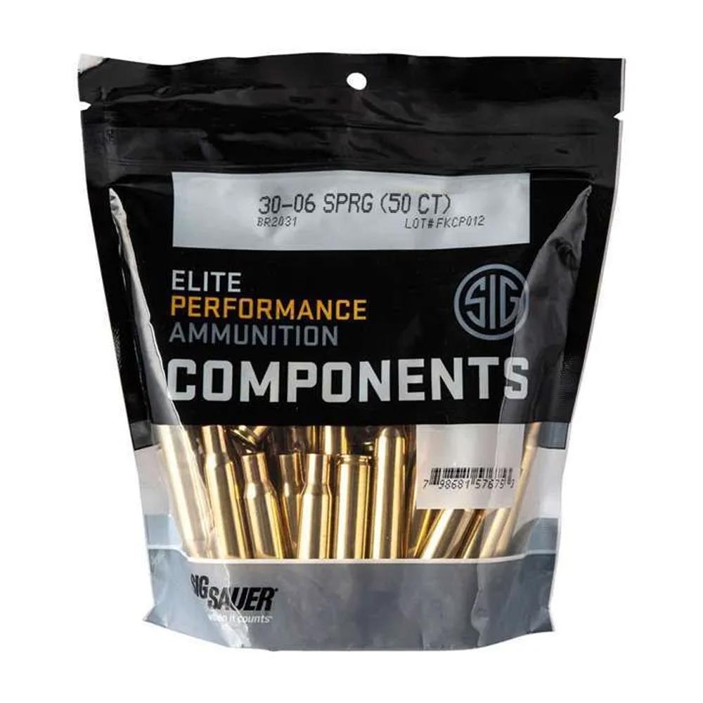 Sig Sauer Unprimed Brass Rifle Cartridge Cases 30-06 SPRG 50/ct - Sig Sauer