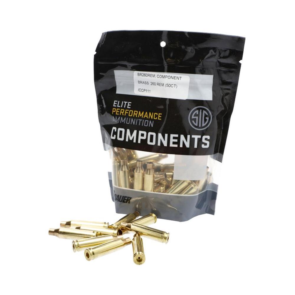 COMPONENT BRASS 260 REM (50 CT) - Sig Sauer