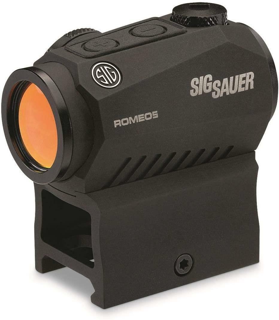 Sig Sauer ROMEO5 Compact Red Dot 1x20mm 2MOA .5MOA Adj M1913 Black - White BX - Sig Sauer