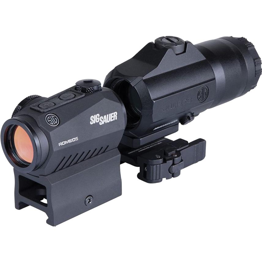 Sig Sauer ROMEO5 Red Dot Sight M1913 & Juliet3 3x Magnifier Com...