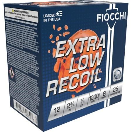 FIOCCHI 12GA 2 3/4" 7/8oz #8 LOW RECOIL TRAINER 25RD - Fiocchi