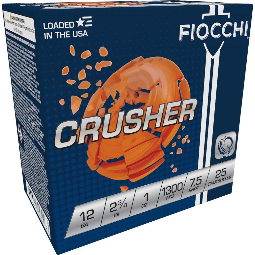 Fiocchi Exacta Crusher Shotshells 12ga 2-3/4 1oz 1300 fps #7.5 25/ct - Fiocchi