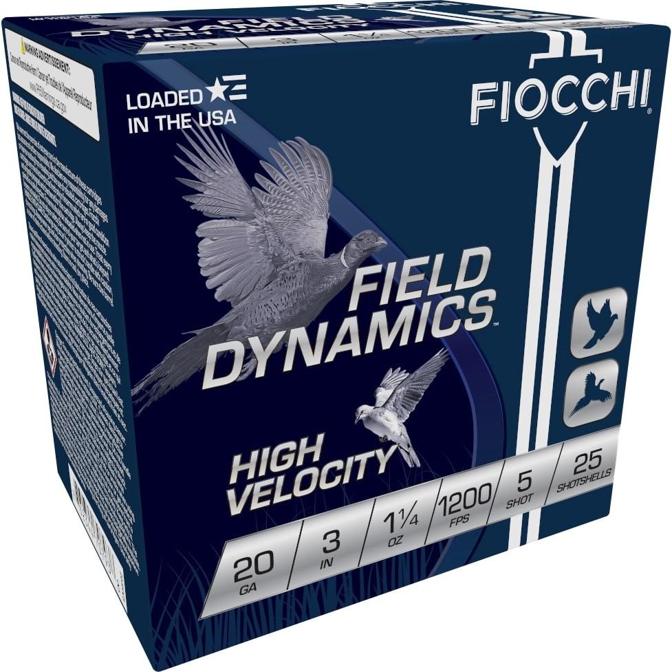 Fiocchi Field Dynamics Shotshells 20 ga 3" 1-1/4oz 1200fps #5 25/ct - Fiocchi