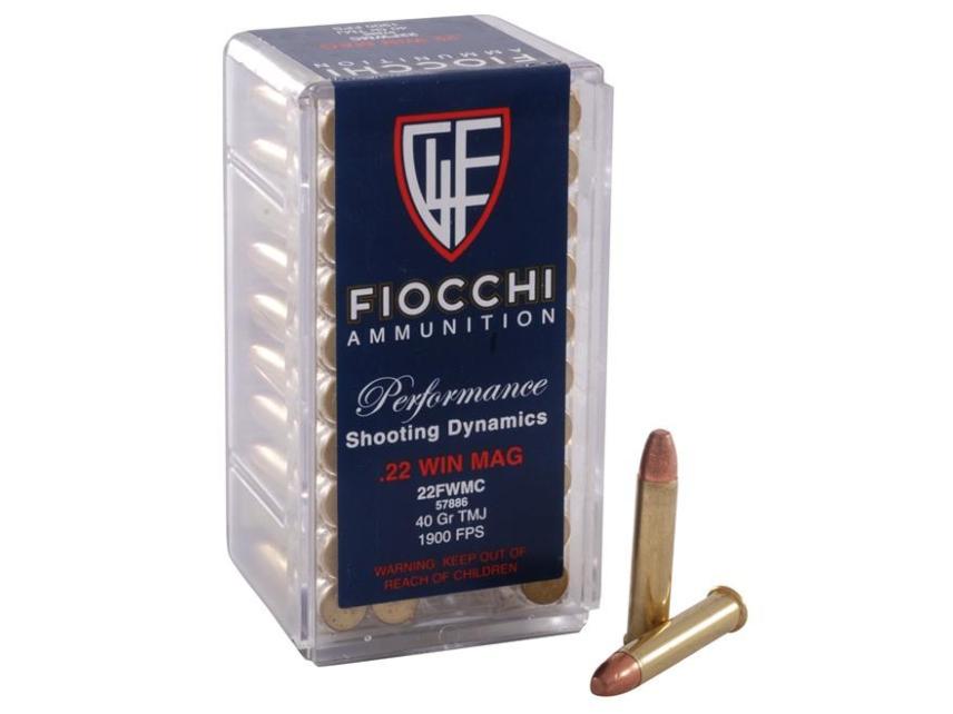 Fiocchi Magnum Shooting Dynamics Rimfire Ammunition .22 WMR 40 ...