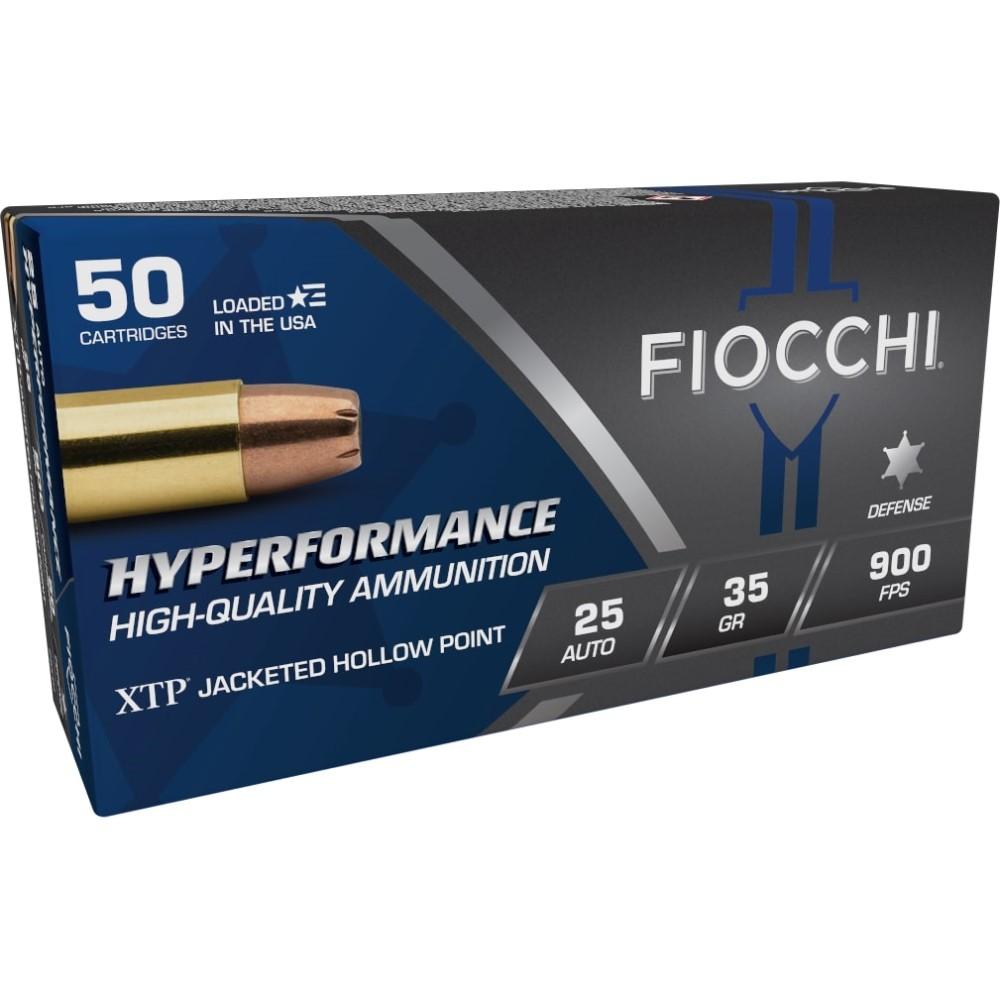 Fiocchi Extrema Handgun Ammunition .25 ACP 35 gr XTP 900 fps 50/box - Fiocchi