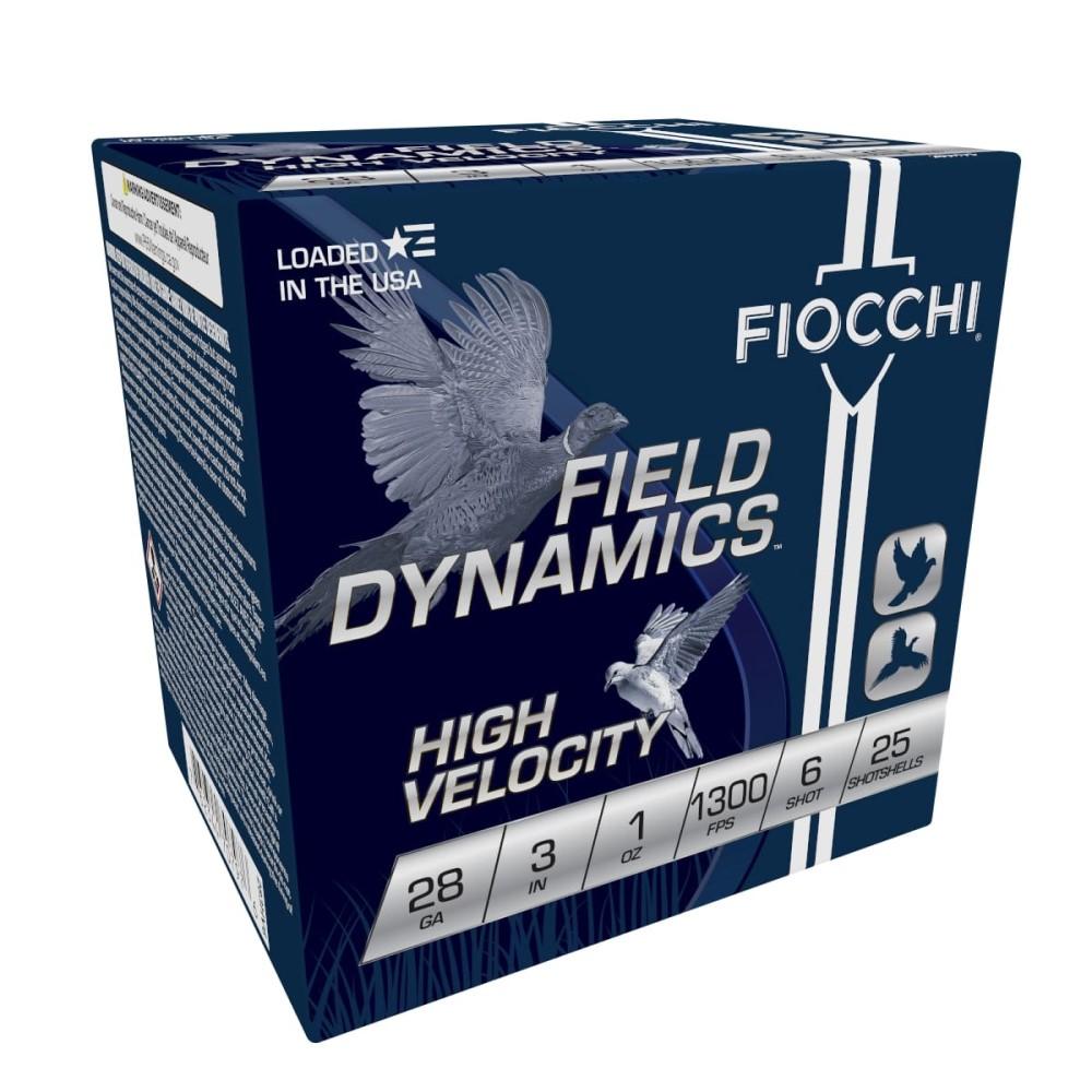 Fiocchi High Velocity Shotshells 28 ga 3" 1 oz 1300 fps #6 25/ct - Fiocchi