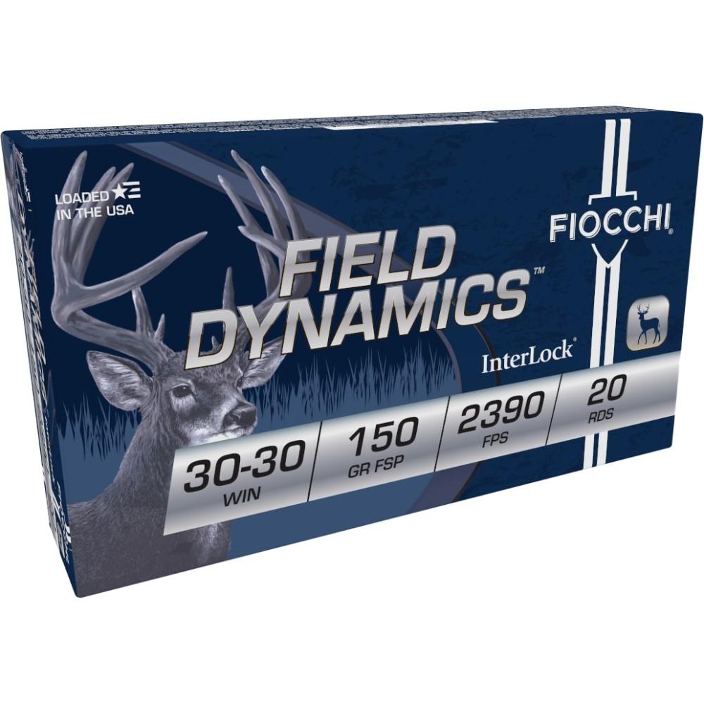 Fiocchi Field Dynamics FSP Rifle Ammunition 30-30 Win 150gr 2390 FPS 20/ct - Fiocchi