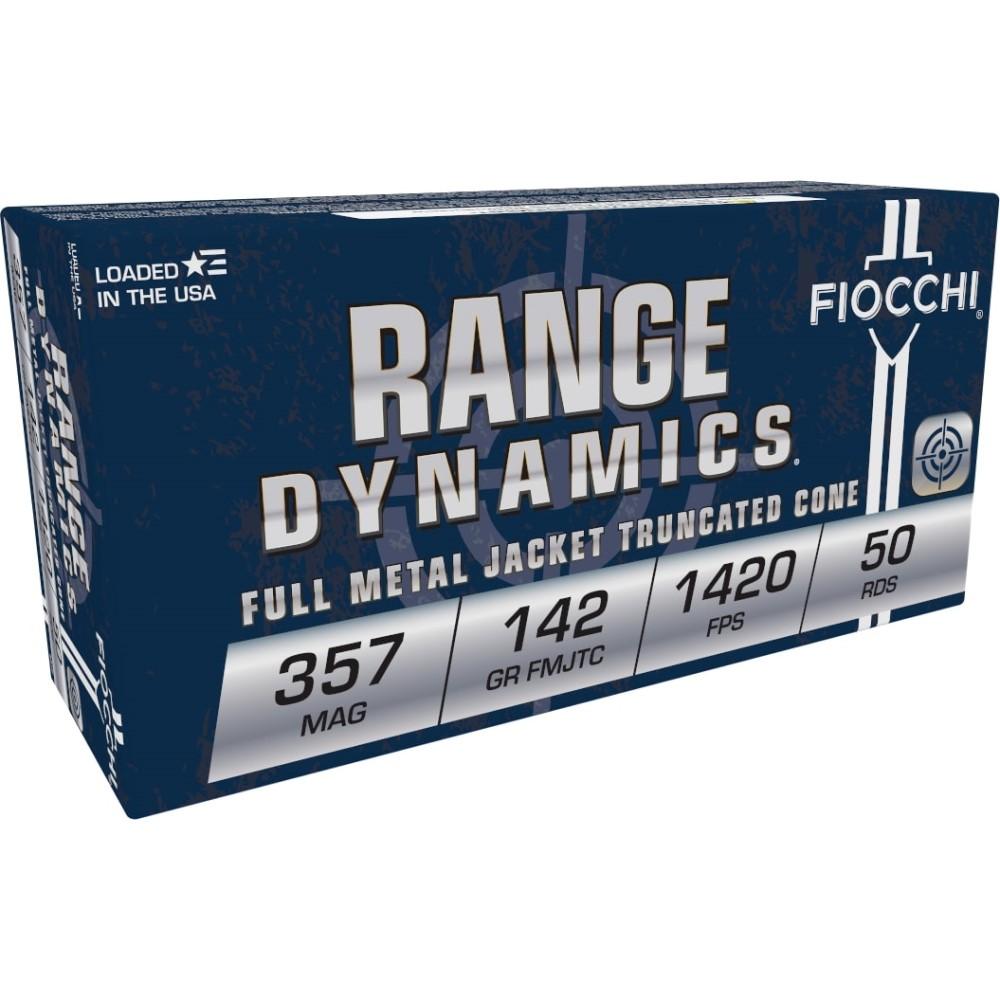 Fiocchi Pistol Shooting Dynamics Handgun Ammunition .357 Mag 142 gr FMJ-TC 50/Box - Fiocchi