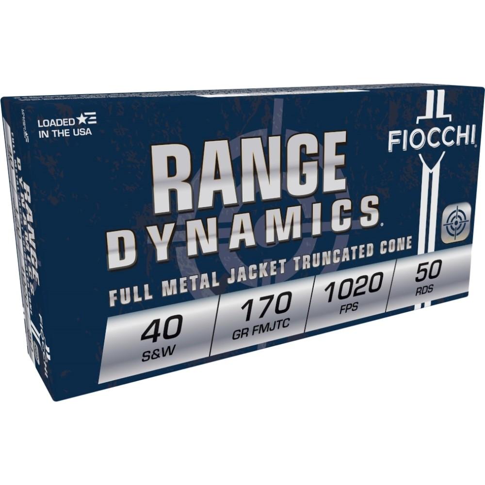 Fiocchi Pistol Shooting Dynamics Handgun Ammunitions .40 S&W 170 gr FMJ-TC 50/Box - Fiocchi