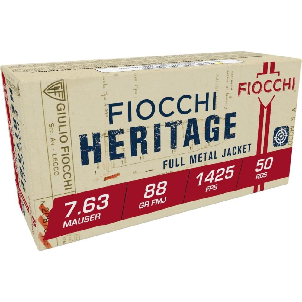 Fiocchi Pistol Shooting Dynamics Handgun Ammunition 7.63x25 Mauser 88 gr FMJ 1425 fps 50/box - Fiocchi