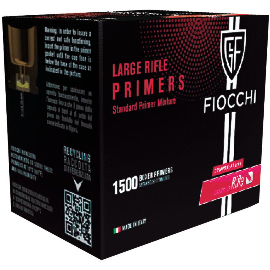 Fiocchi Large Rifle Primers - 1500/ct - Fiocchi