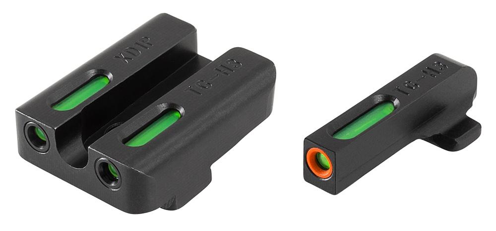 Truglo TFX Pro Tritium/Fiber-Optic Day/Night Sights Fit Springfield XD|Springfield XDM (excluding 5-1/4" Comp Series)|Springfield XDS - Orange Outline - Truglo