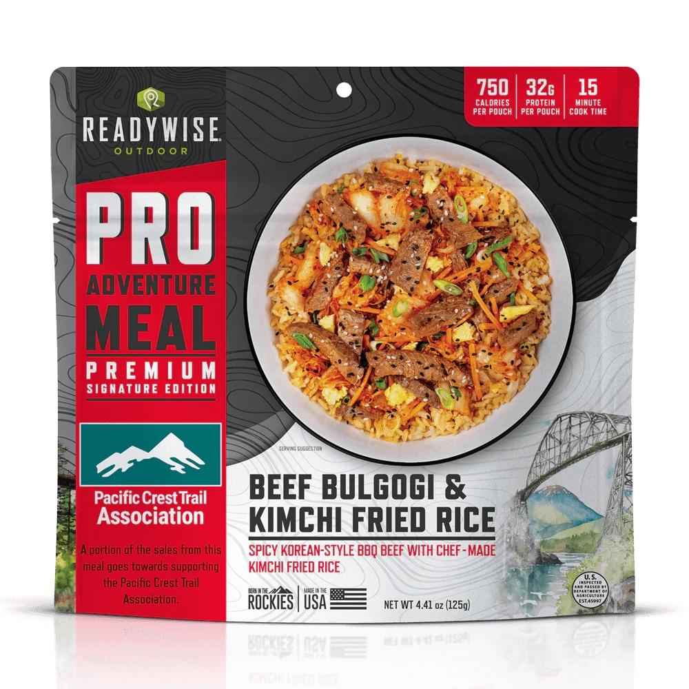 ReadyWise Outdoor Pro Meal Beef Bulgogi and Kimchi Fried Rice Single Pouch - ReadyWise