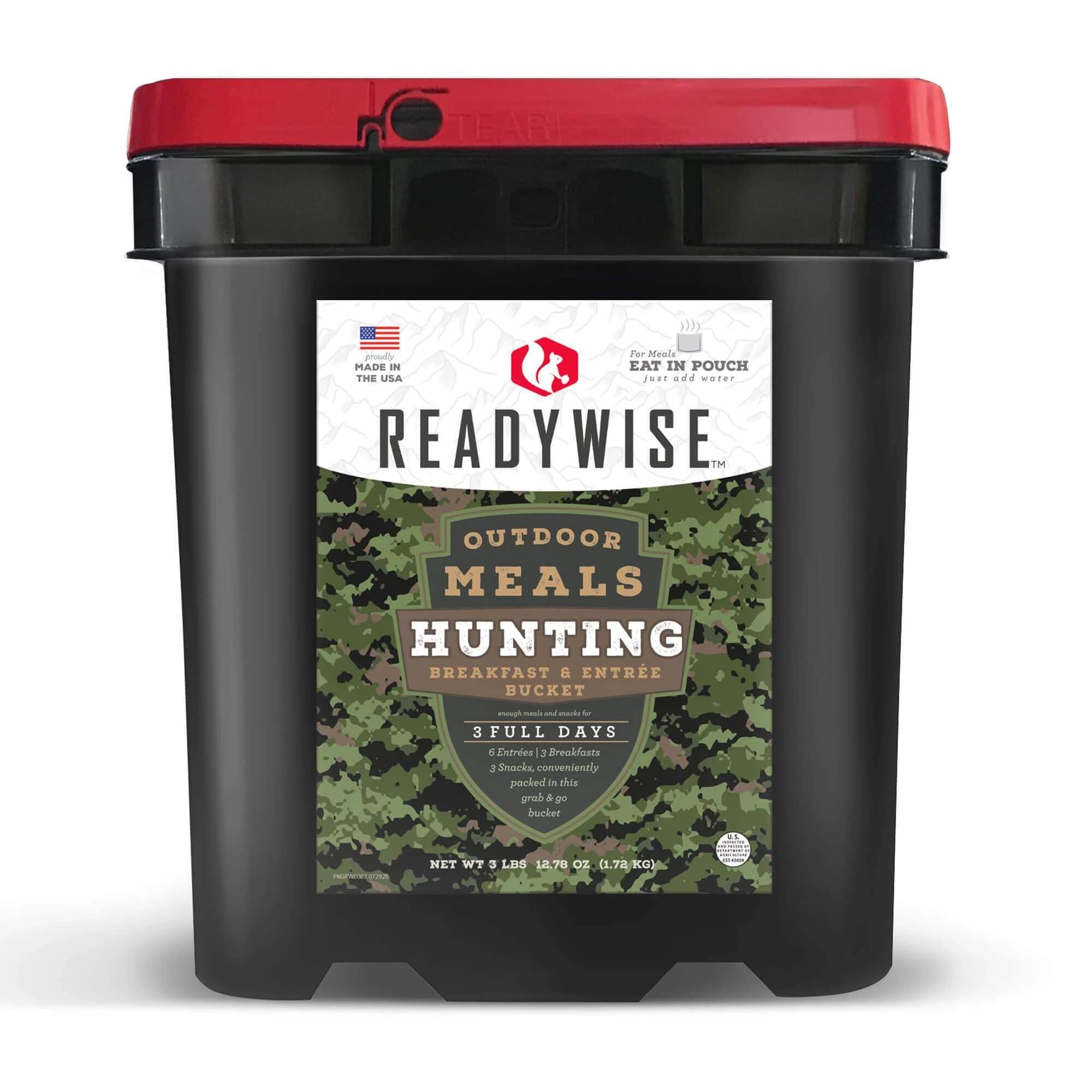 Readywise Outdoor Meals Hunting Bucket 37.5 Servings 3 lbs 12.78 oz