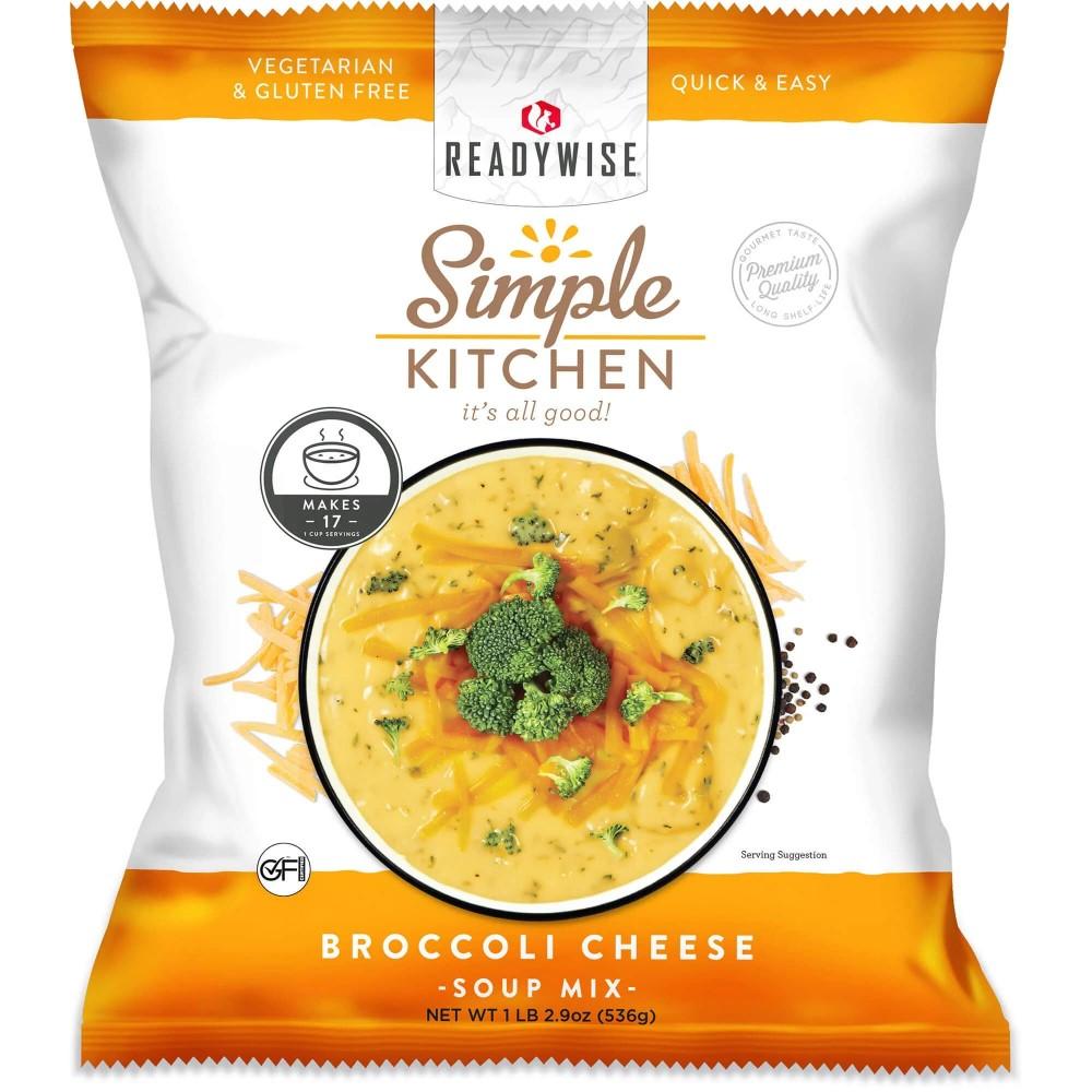 Readywise Simple Kitchen Broccoli Cheese Soup Single Pouch 17 Servings - ReadyWise