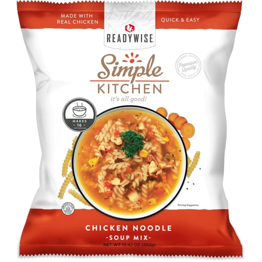 Readywise Simple Kitchen Chicken Noodle Soup Single Pouch 16 Servings - ReadyWise