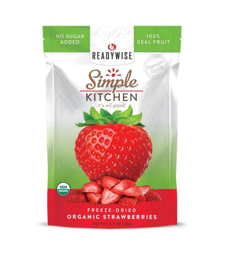 Readywise Organic FD Strawberries 0.7 oz - Wise Company