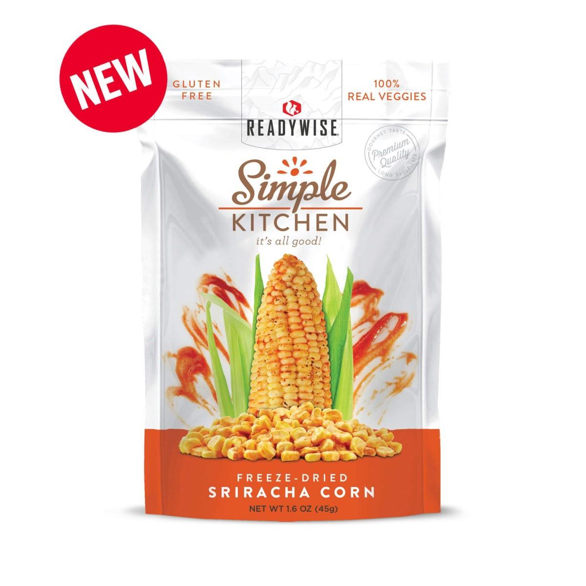 Readywise Simple Kitchen Sriracha Corn - 1.6 oz - Wise Company