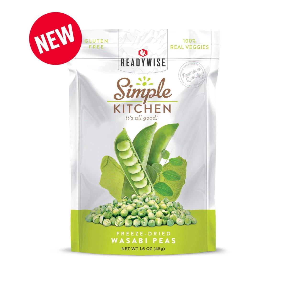 Readywise Simple Kitchen Wasabi Peas - 1.6 oz - Wise Company