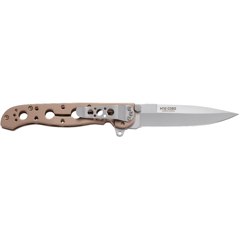 CRKT M16-03BS Bronze with Silver Blade Folding Knife 3 1/2" Blade Bronze - CRKT