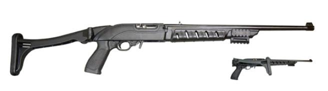 Ruger 10/22 Tactical Folding Stock - Black Polymer - ProMag