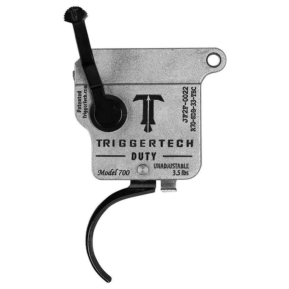 TriggerTech Duty Trigger Rem 700 Right Hand Curved Black With Bolt Release - TriggerTech