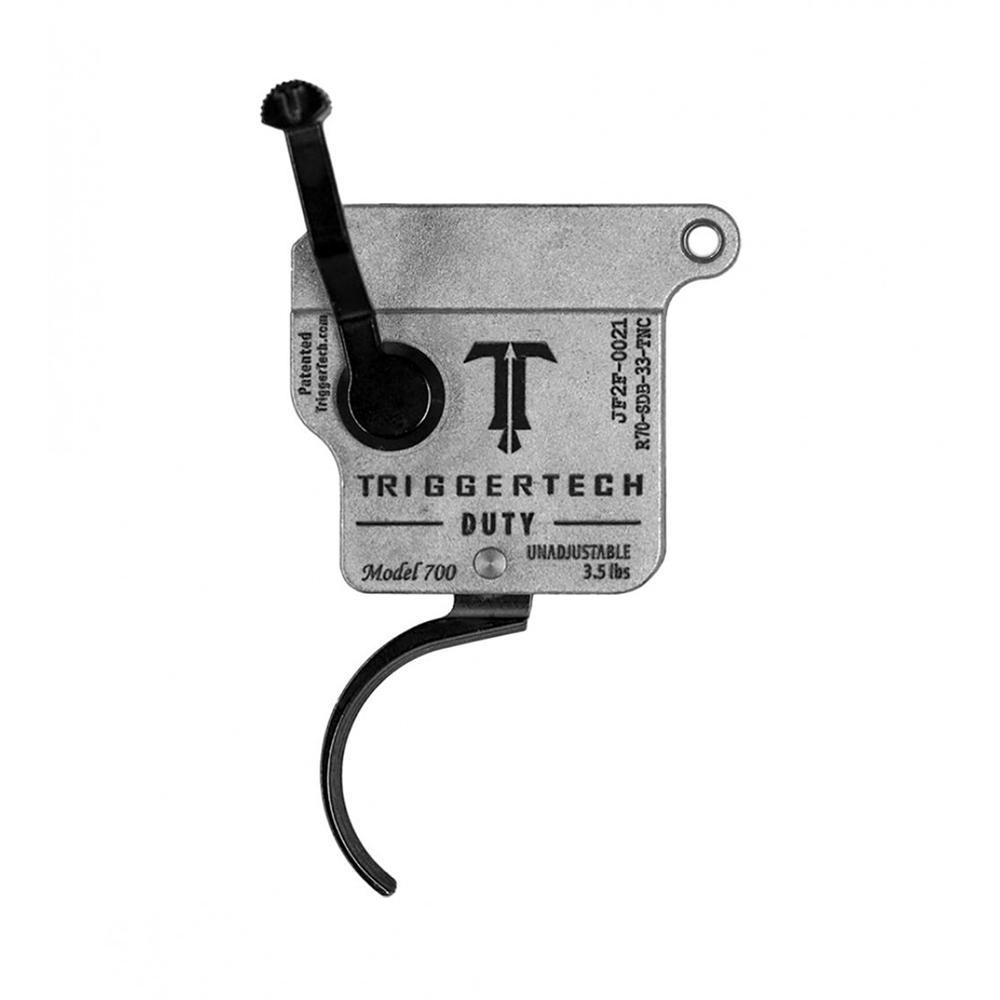 TriggerTech Duty Trigger Rem 700 Right Hand Curved Black No Bolt Release - TriggerTech