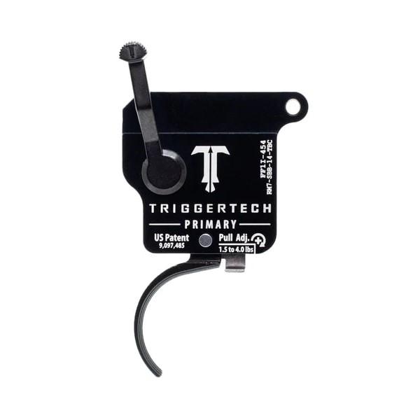 Triggertech Rem Model 7 Primary Single Stage Trigger 1.5-4 lbs Curved Black - TriggerTech