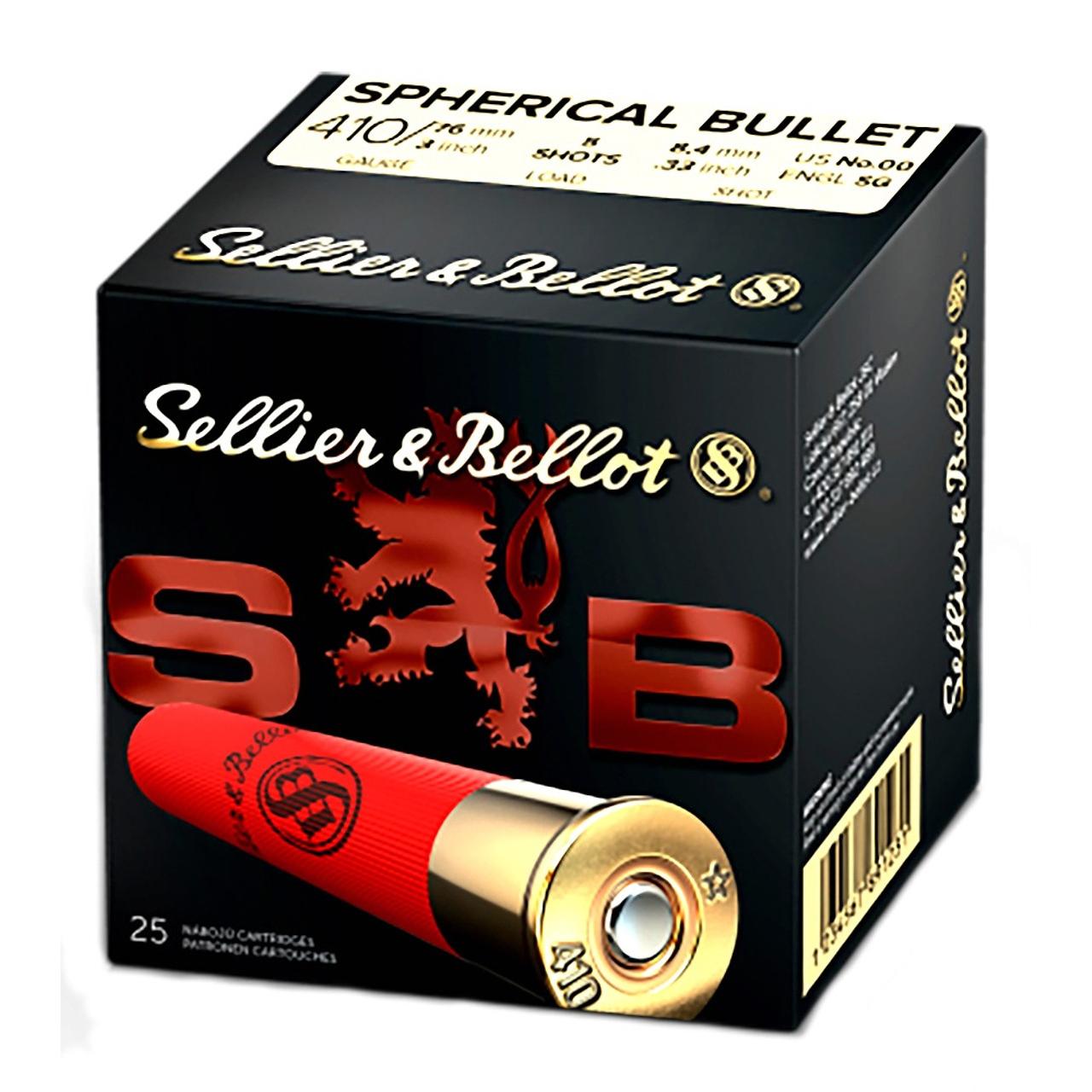 Sellier & Ballot Shotshells .410 ga 3" 5 plts 1181 fps #00 25/ct - Sellier & Bellot