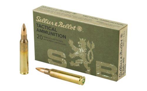 Sellier & Ballot M193 Rifle Ammunition 5.56mm 55gr FMJ 3300 fps 20/ct - Sellier & Bellot