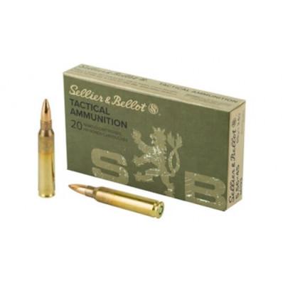 Sellier & Ballot M193 Rifle Ammunition 5.56mm 55gr FMJ 3300 fps 1000/ct - Sellier & Bellot