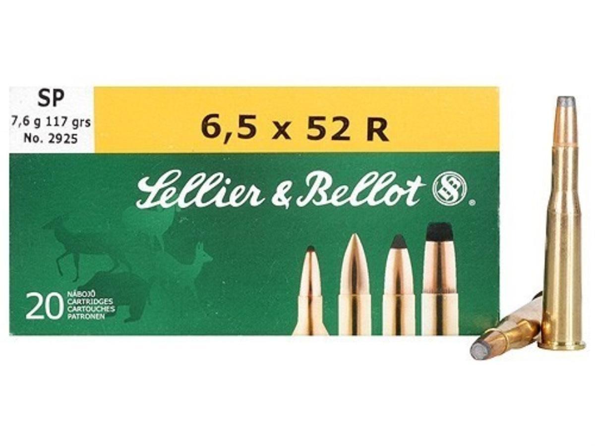 Sellier & Bellot Rifle Ammunition 6.5x52R 117 gr SP 775 fps - 20/box