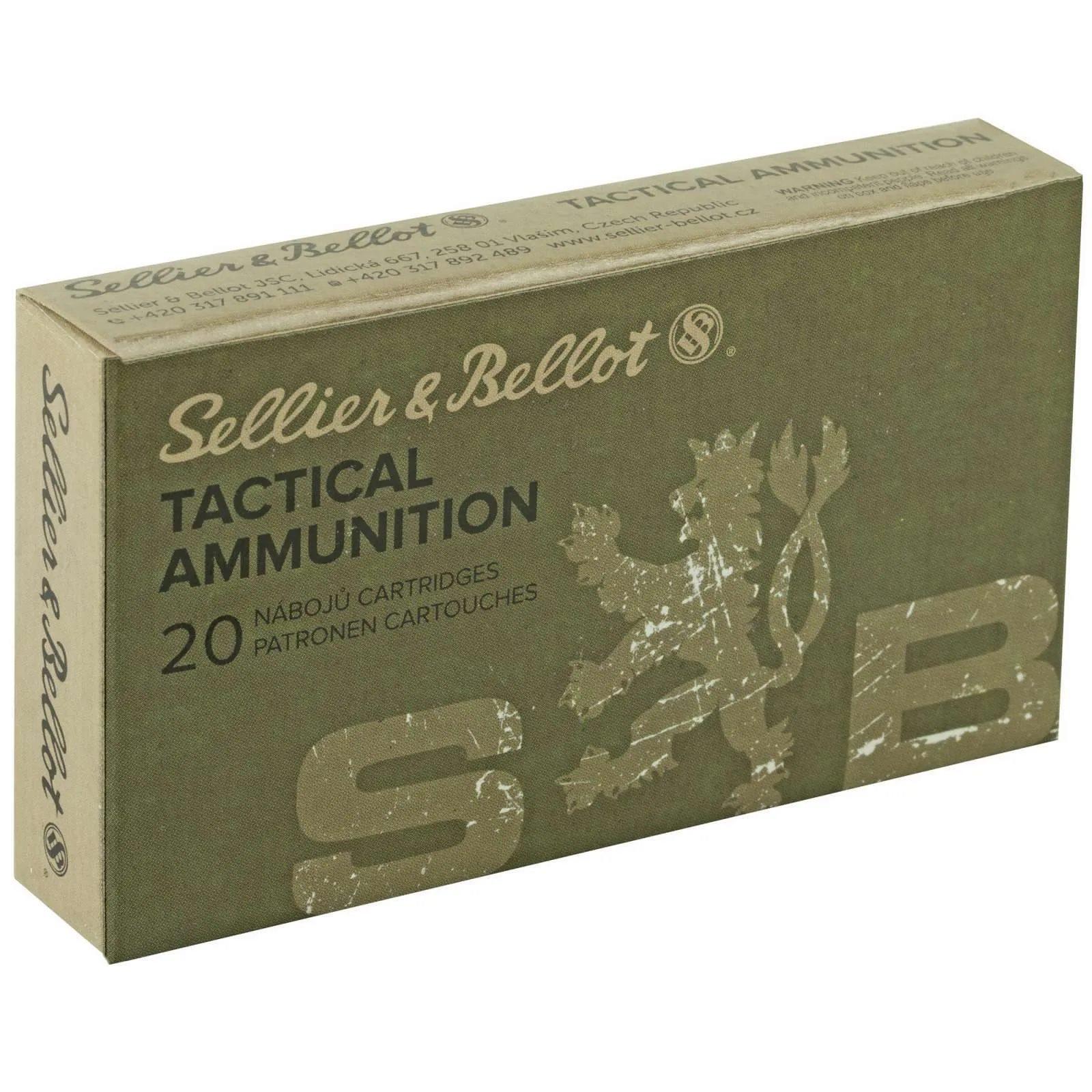 Sellier & Bellot Rifle Ammunition 7.62x39mm 123 gr FMJ 2420 fps - 20/box - Sellier & Bellot