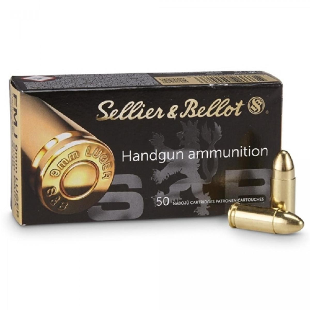 Sellier & Bellot Pistol & Revolver Ammo 9mm Luger 124 gr FMJ  1000/case - Sellier & Bellot