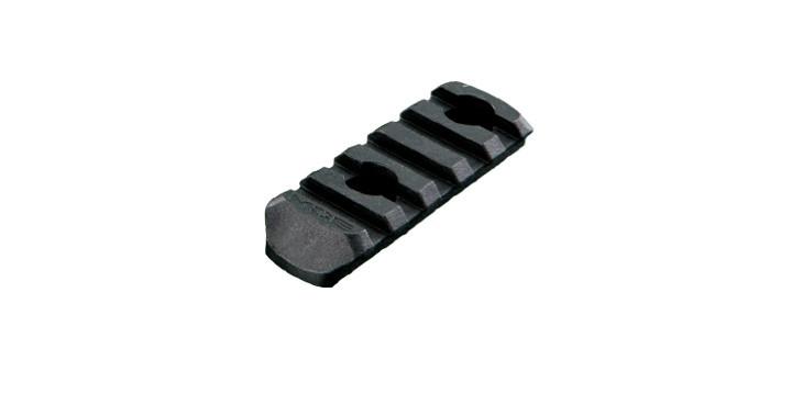 Magpul MOE Polymer Rail Sections Accessory  Fits MOE Hand Guard  5 Slots  Black Finish MAG406BLK - Magpul Accessories