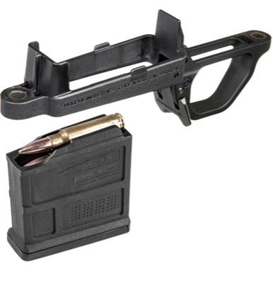 Magpul Bolt Action Magazine Well for Hunter 700 Stock  Includes (1) PMAG 5 7.62 AC  Black MAG497-BLK - Magpul Accessories