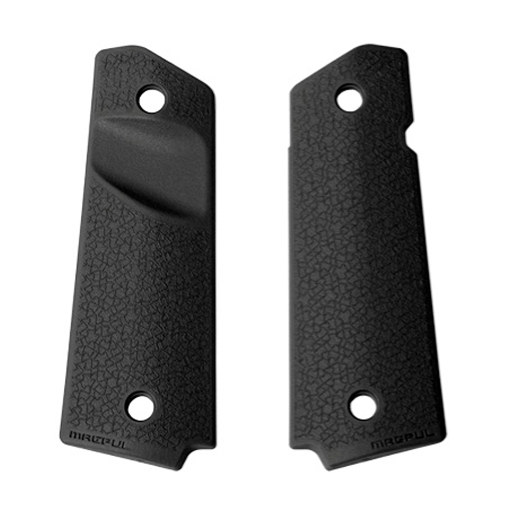 Magpul  Grip Panels  1911  Government  Magazine Release Cut Out  Black MAG524-BLK - Magpul Accessories